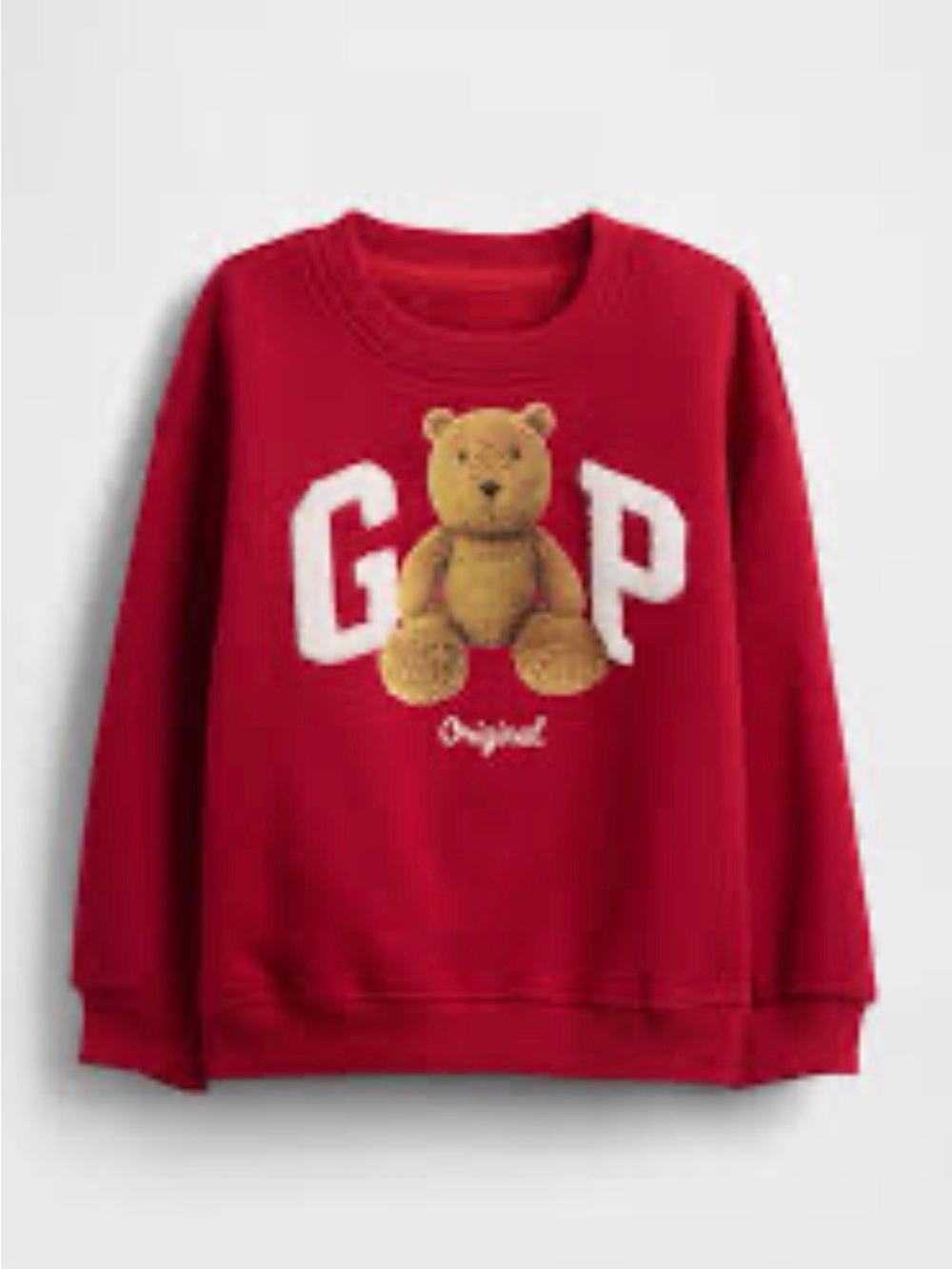 BabyGAP VintageSoft Bear Logo Sweatshirt Size 3